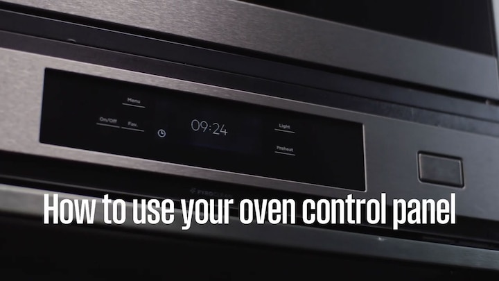 Westinghouse ovens | How to use the TFT control panel